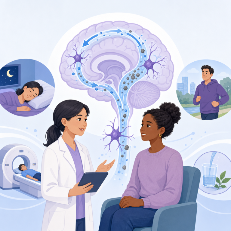 Brain Waste Clearance May Be Reduced In Epilepsy – illustration