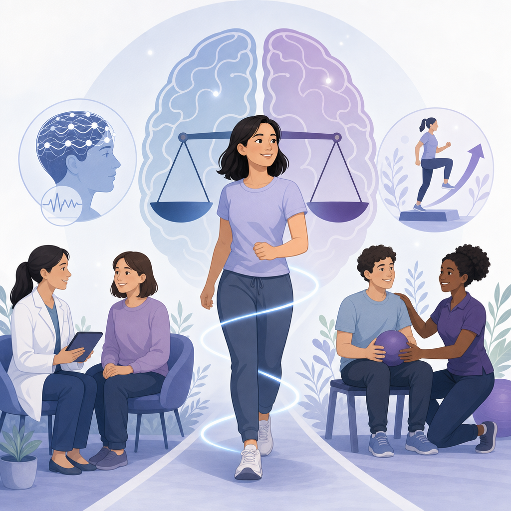 Brain Balance May Shape Movement Recovery After Surgery – illustration