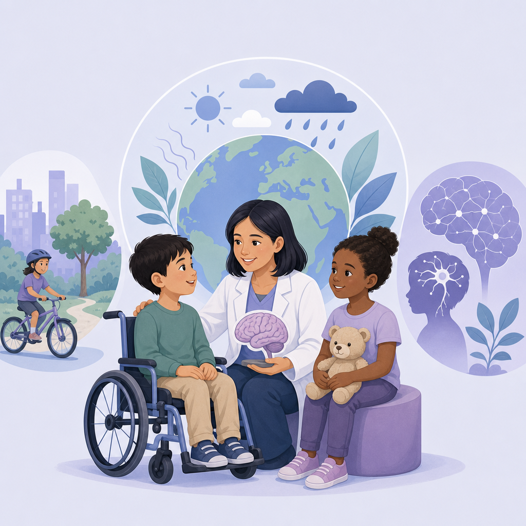 Climate Change May Worsen Children’s Brain And Nerve Conditions – illustration
