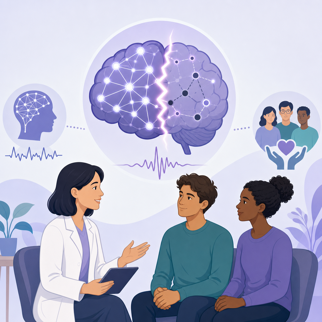 Seizure Start May Briefly Disconnect Key Brain Network – illustration