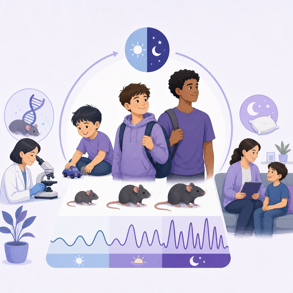 Activity Changes Differ By Age In Autism Mouse Models – illustration