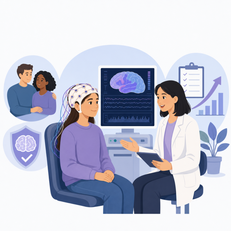 Brain Wave Tests May Help Track Epilepsy Treatment β illustration