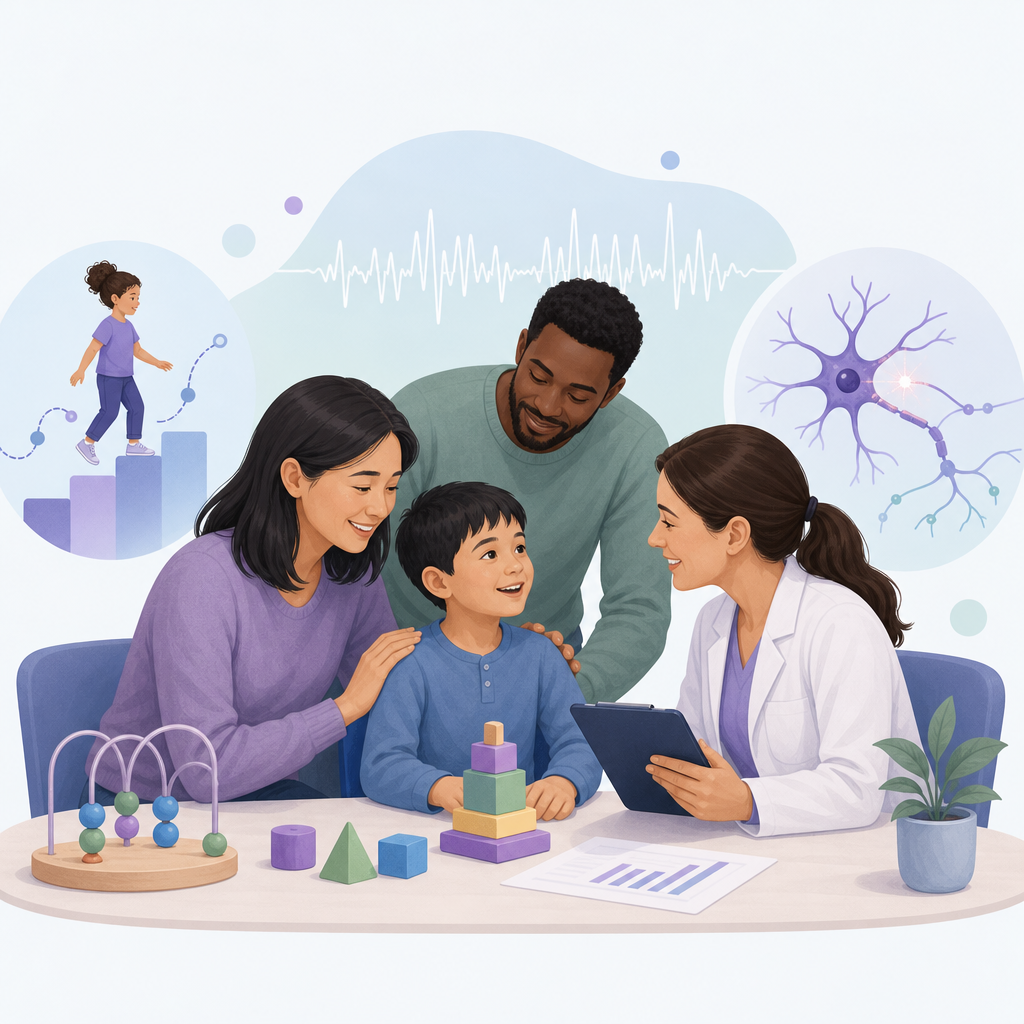 Tracking Development And Seizures In Two Rare Disorders – illustration