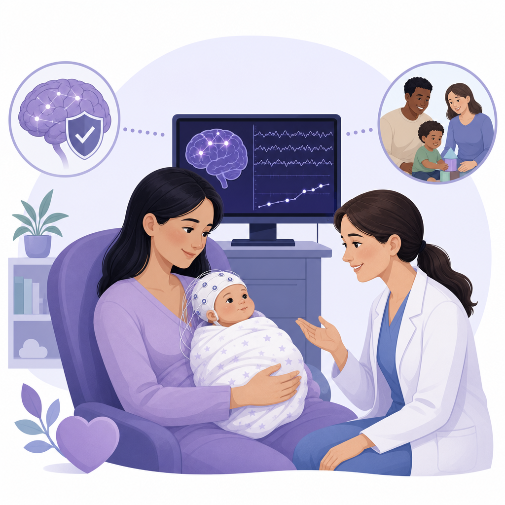 Brain Monitoring May Better Predict Later Seizures In Newborns – illustration