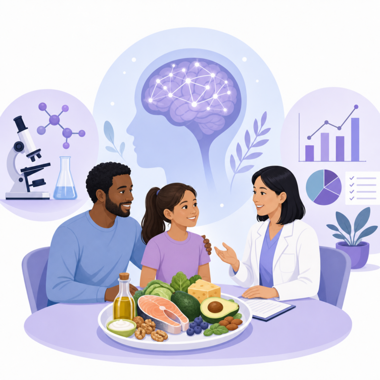 Conceptual illustration of ketogenic diet therapy