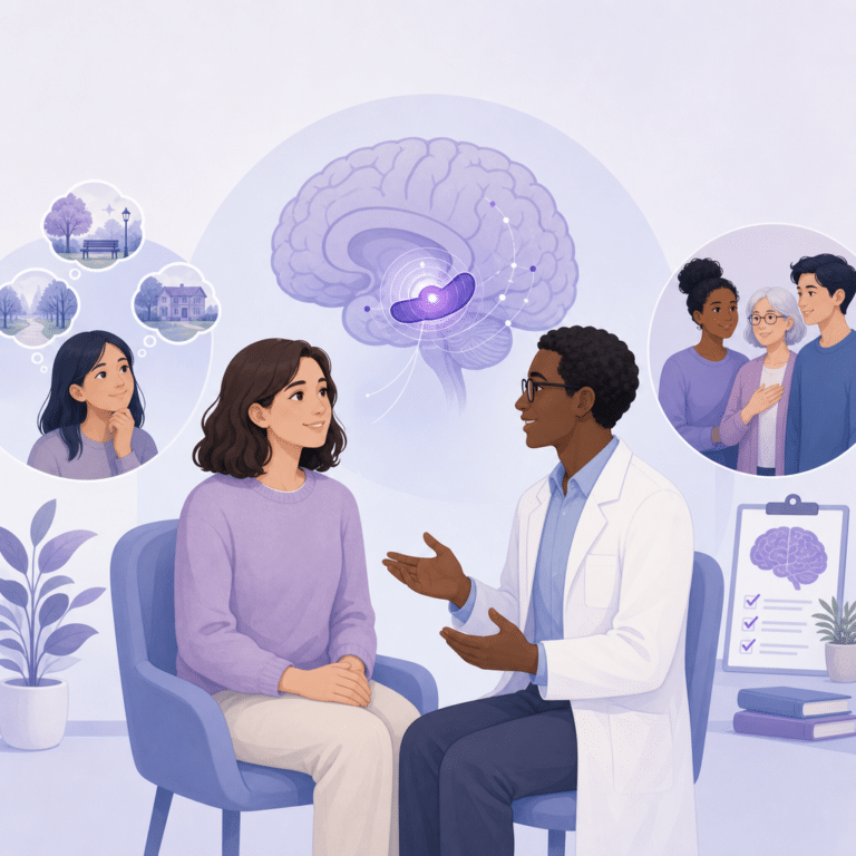 Conceptual illustration of ictal déjà vu localization