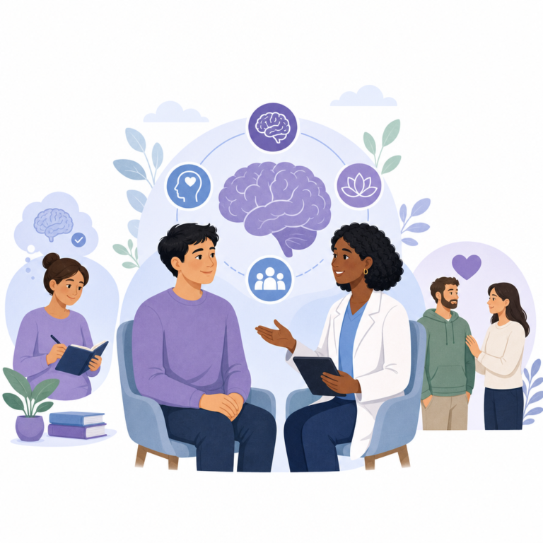 Conceptual illustration of newly diagnosed epilepsy mental health