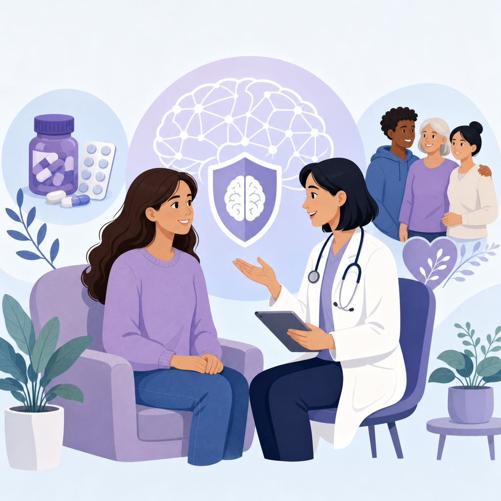 Conceptual illustration of anti seizure medicine side effects