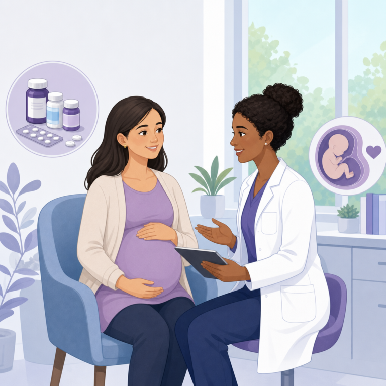 Conceptual illustration of epilepsy medicines pregnancy