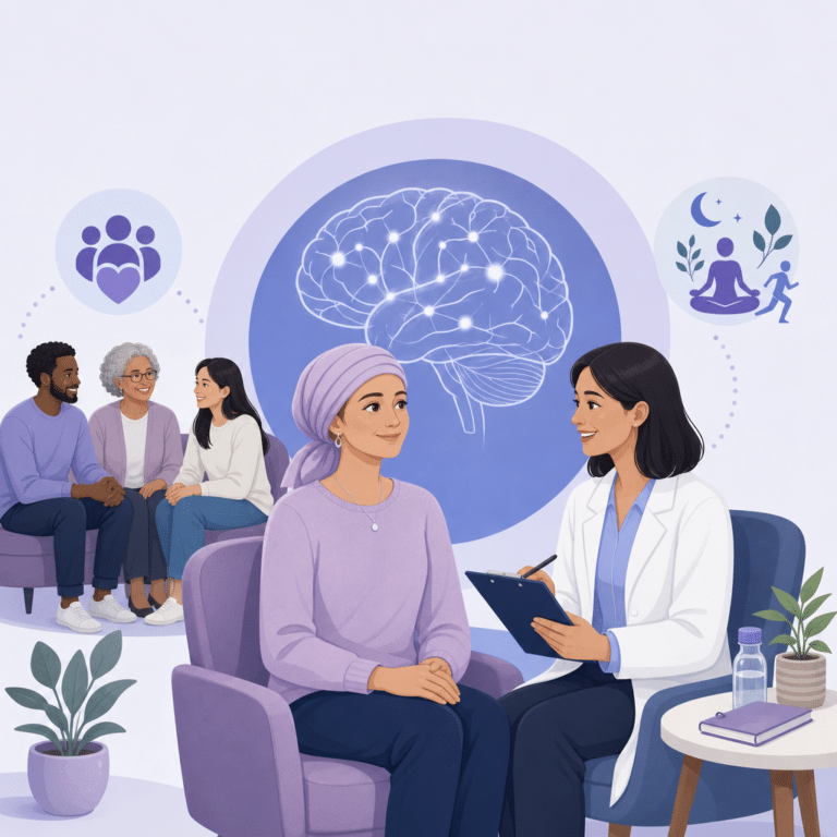 Conceptual illustration of brain tumour related epilepsy