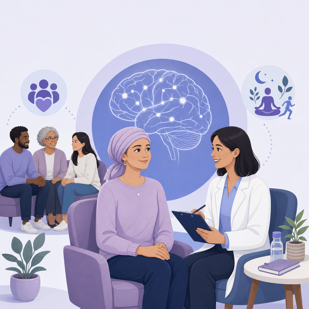 Conceptual illustration of brain tumour related epilepsy
