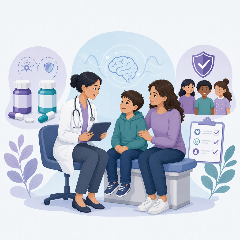 Conceptual illustration of levetiracetam versus valproate