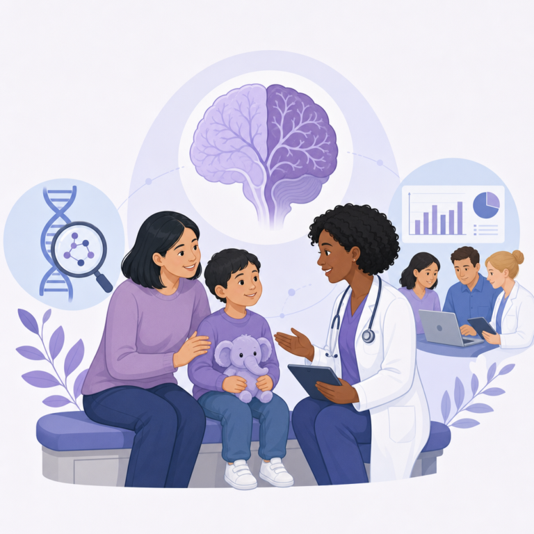 Conceptual illustration of hemimegalencephaly in children